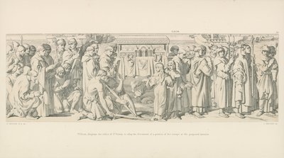 William, Displays the Relics of St. Valery, to Allay the Discontent of a Portion of his Troops at the Proposed Invasion by Daniel Maclise